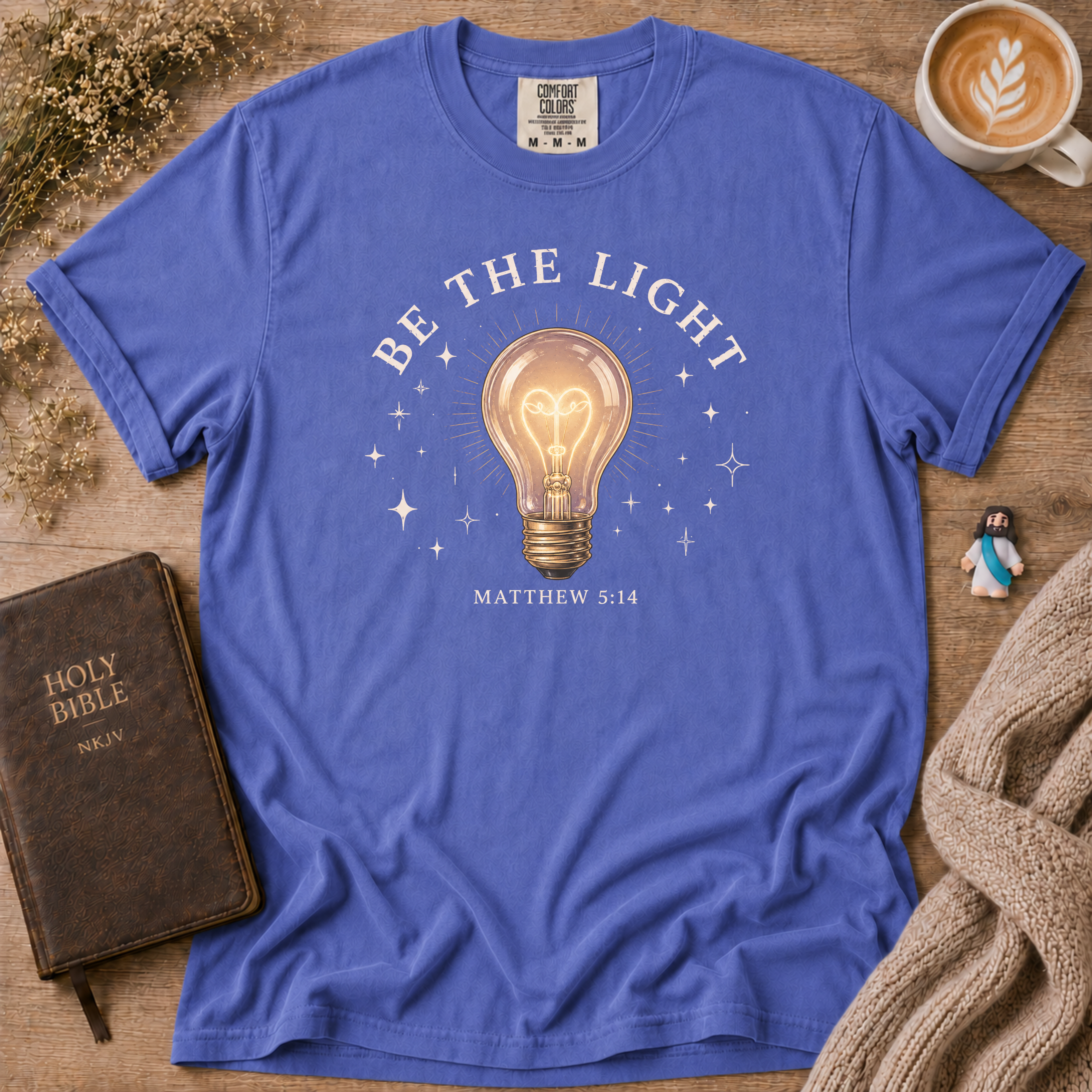 Be The Light T-Shirt | Christian Faith Graphic Tee