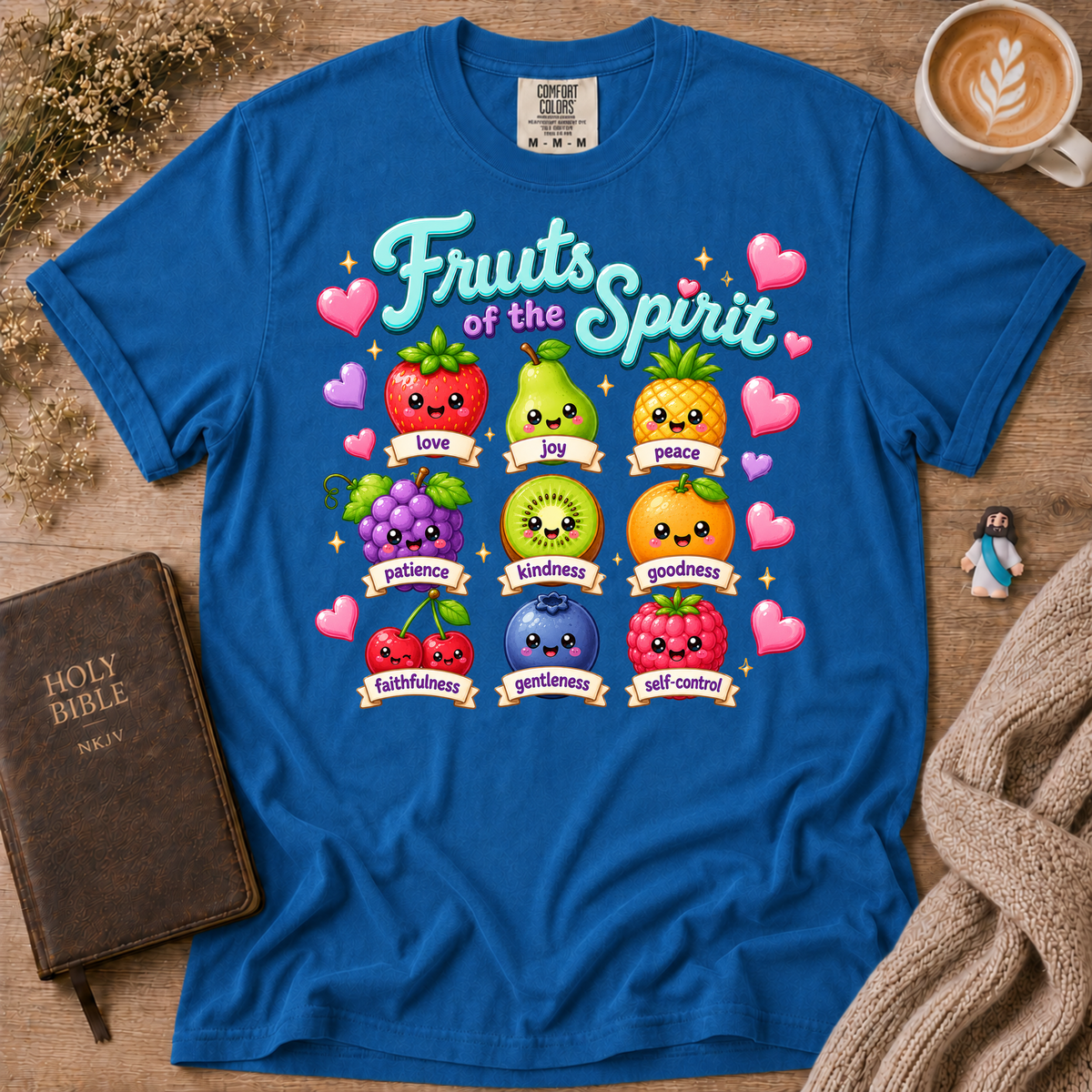 Fruits Of The Spirit Emojis T-Shirt | Christian Faith Graphic Tee