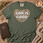 God Is Good Leopard T-Shirt | Christian Faith Graphic Tee