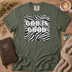 God Is Good Zebra T-Shirt | Christian Faith Graphic Tee