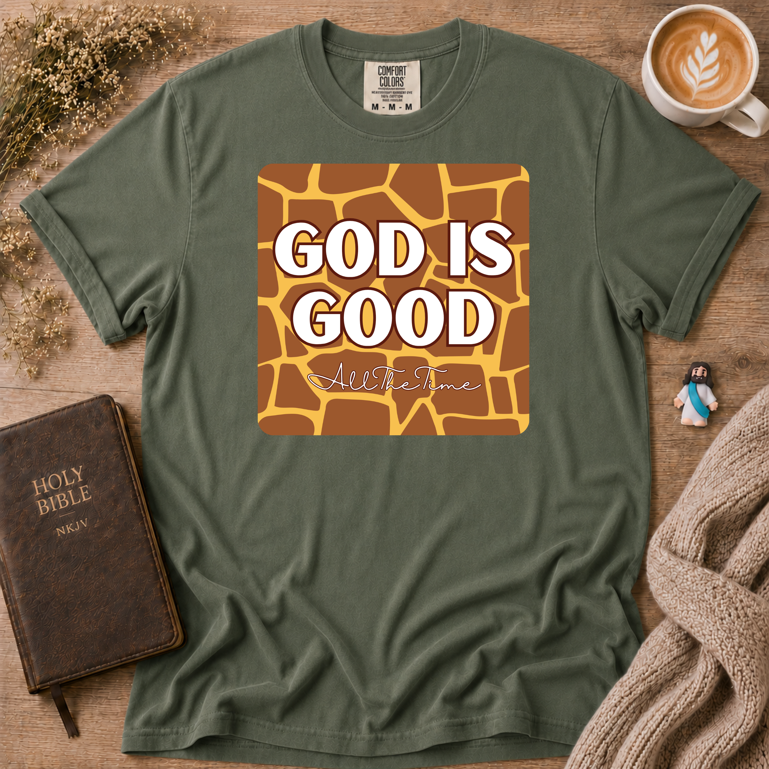 God Is Good Giraffe T-Shirt | Christian Faith Graphic Tee