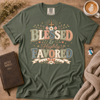 Blessed & Highly Favored T-Shirt | Christian Faith Graphic Tee