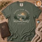 Faith Can Move Mountains T-Shirt | Christian Faith Graphic Tee