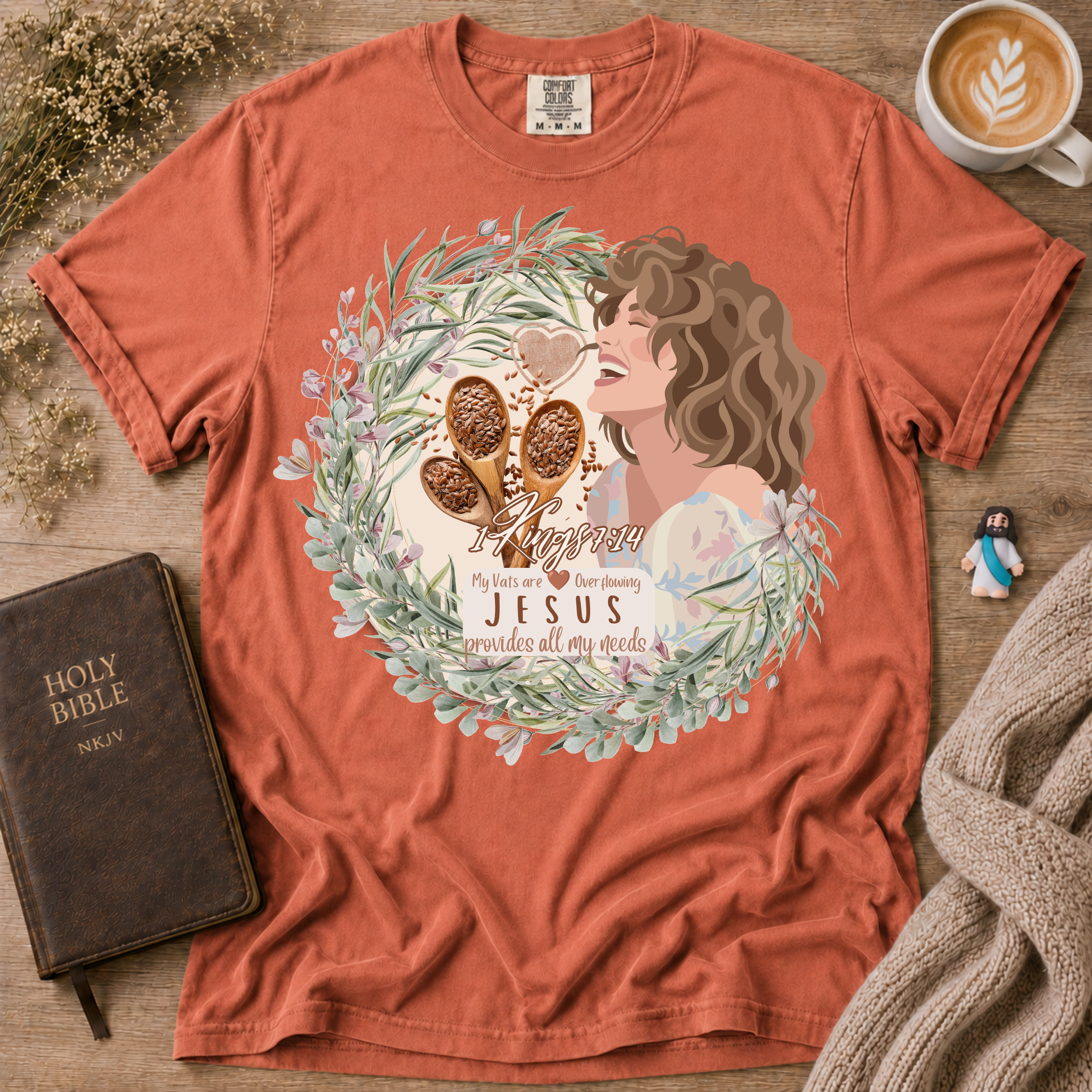 Vats Overflowing T-Shirt | Christian Faith Graphic Tee