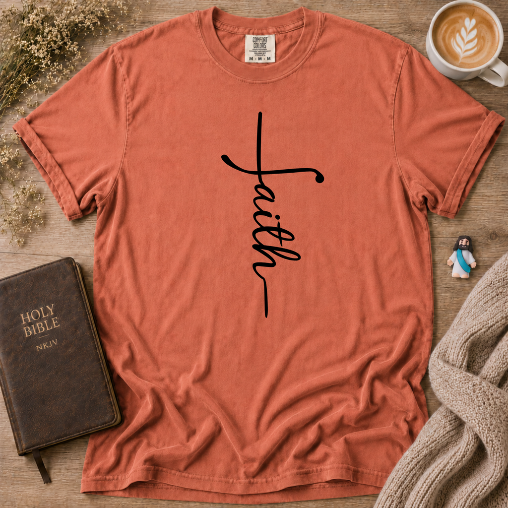 Faith Cross T-Shirt | Christian Faith Graphic Tee