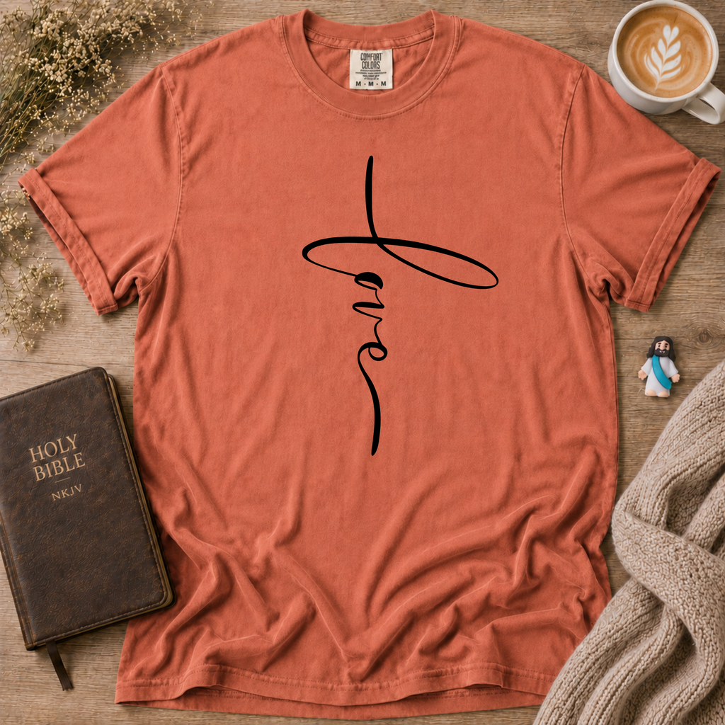 Love Cross T-Shirt | Christian Faith Graphic Tee