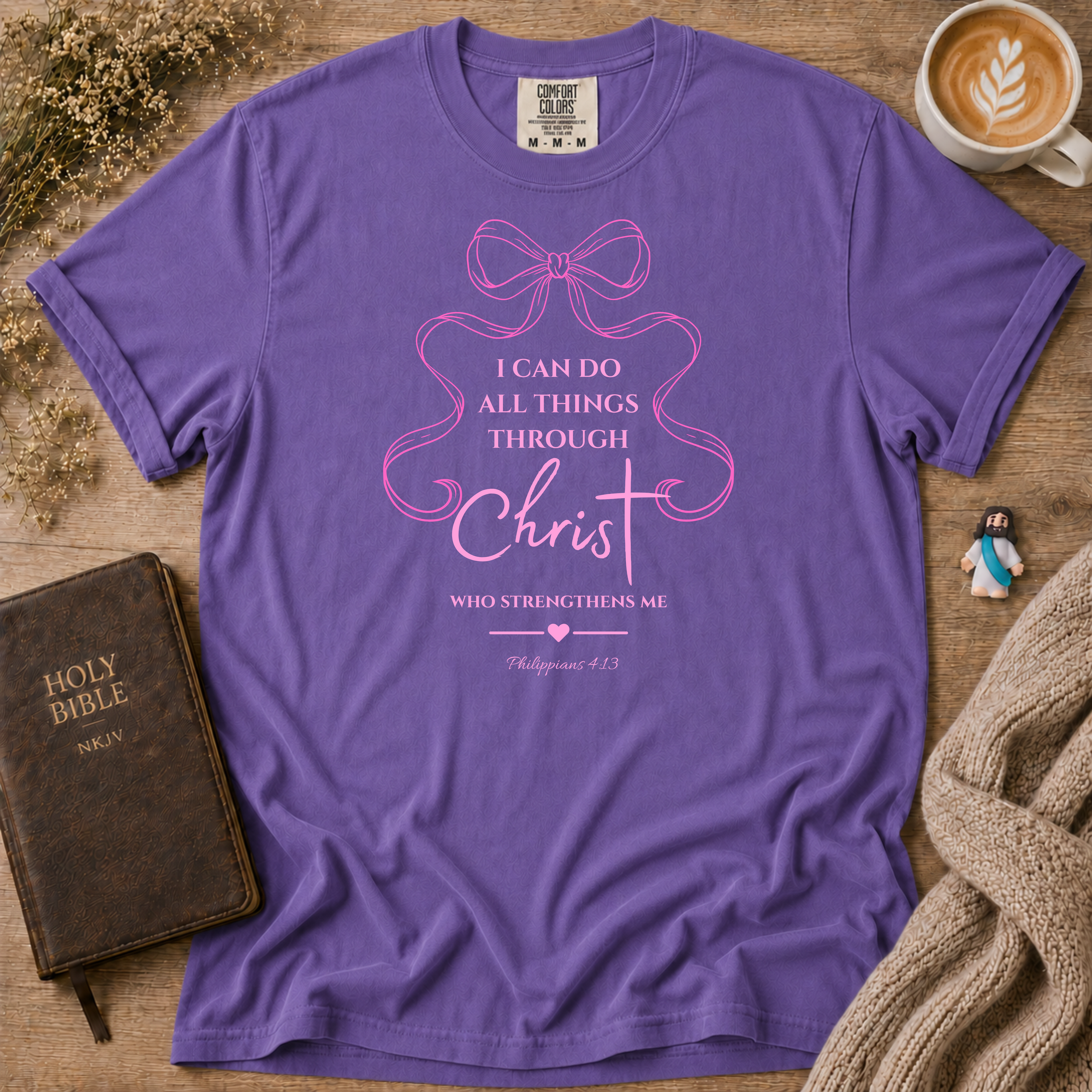 Philippians 4:13 T-Shirt | Christian Faith Graphic Tee
