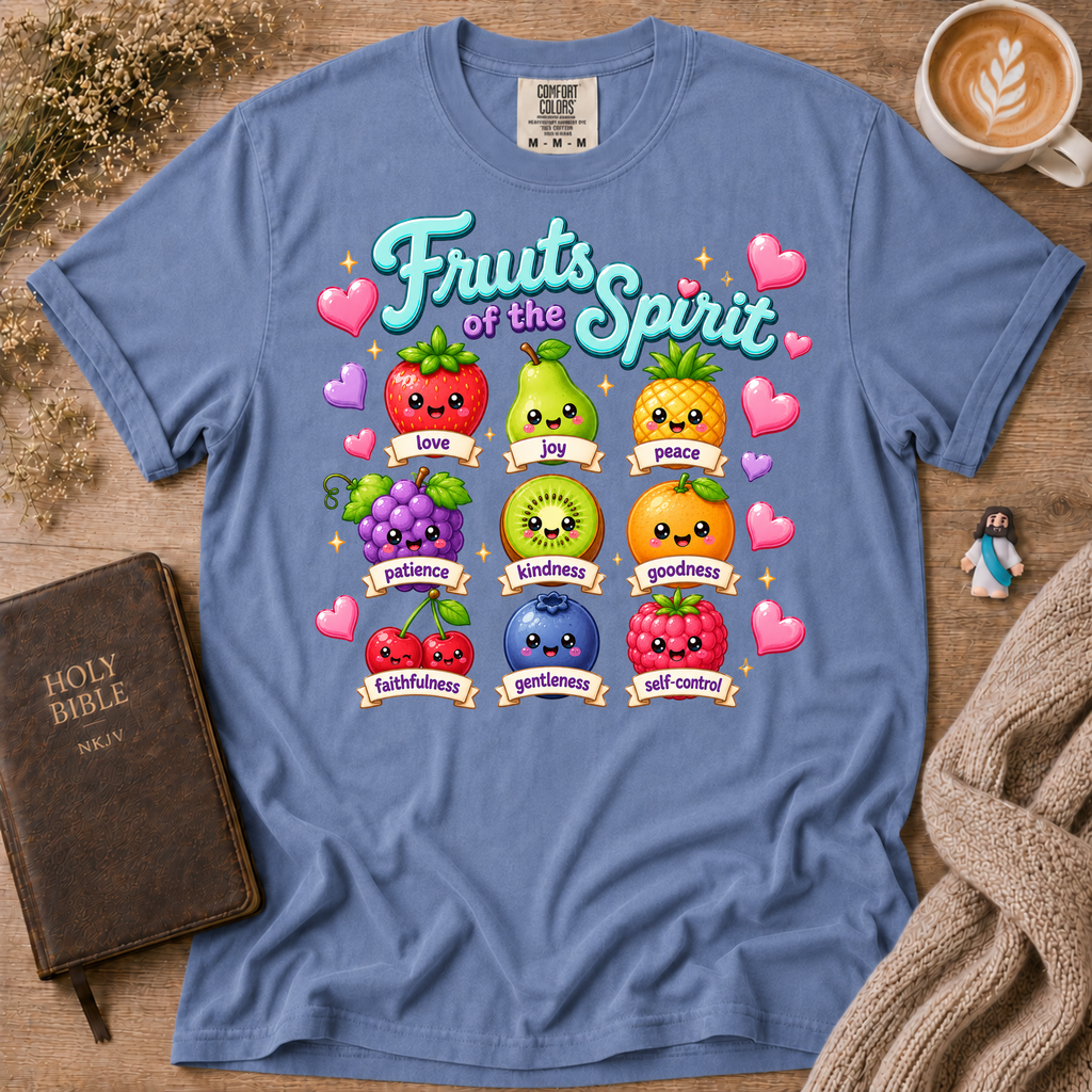 Fruits Of The Spirit Emojis T-Shirt | Christian Faith Graphic Tee