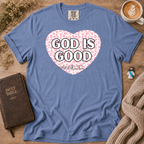 God Is Good Pink Leopard T-Shirt | Christian Faith Graphic Tee
