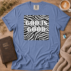 God Is Good Zebra T-Shirt | Christian Faith Graphic Tee