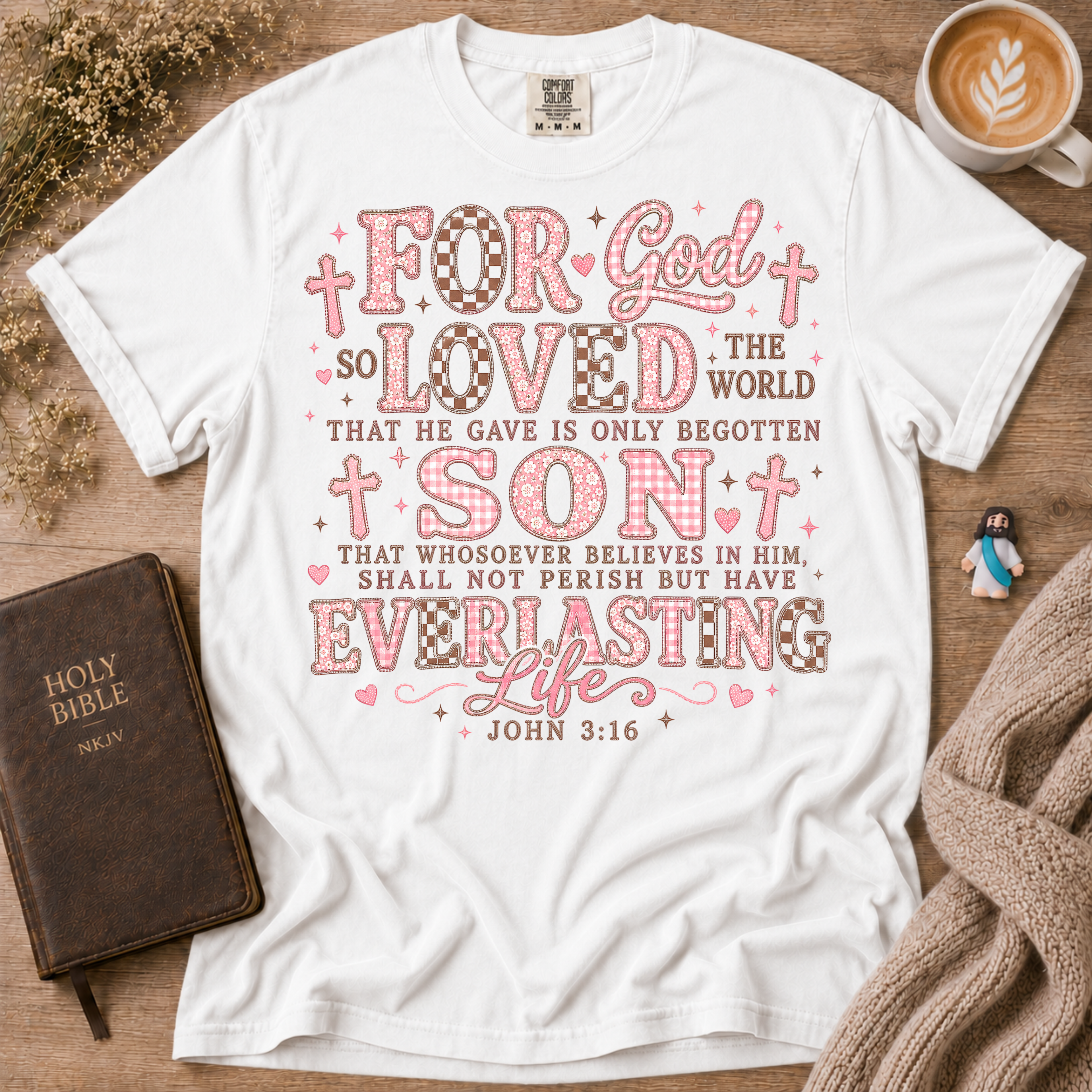 John 3:16 T-Shirt | Christian Faith Graphic Tee