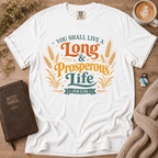 Job 5:26 Wheat T-Shirt | Christian Faith Graphic Tee