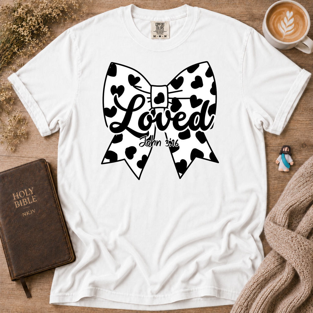 Cowgirl Polka Dot Bow T-Shirt | Christian Faith Graphic Tee