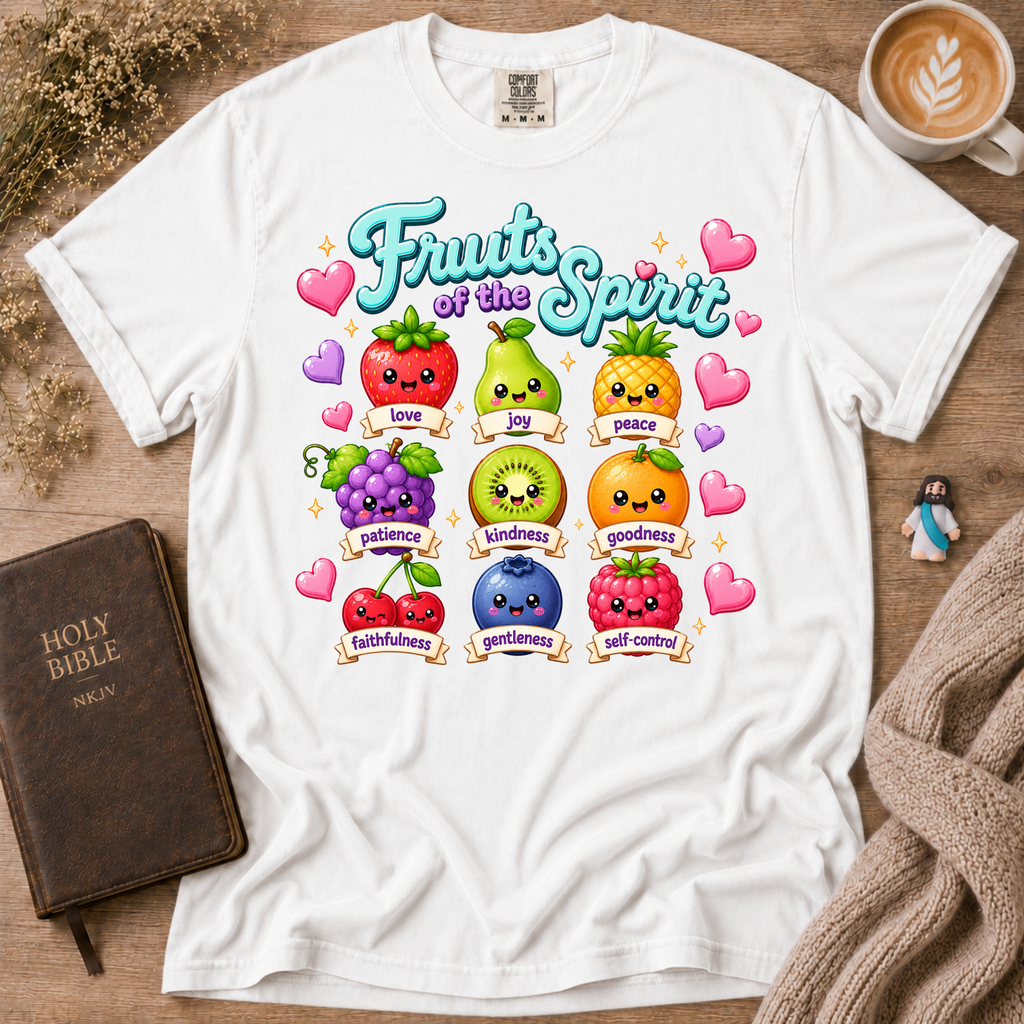 Fruits Of The Spirit Emojis T-Shirt | Christian Faith Graphic Tee