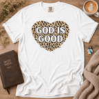 God Is Good Leopard T-Shirt | Christian Faith Graphic Tee