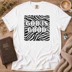 God Is Good Zebra T-Shirt | Christian Faith Graphic Tee