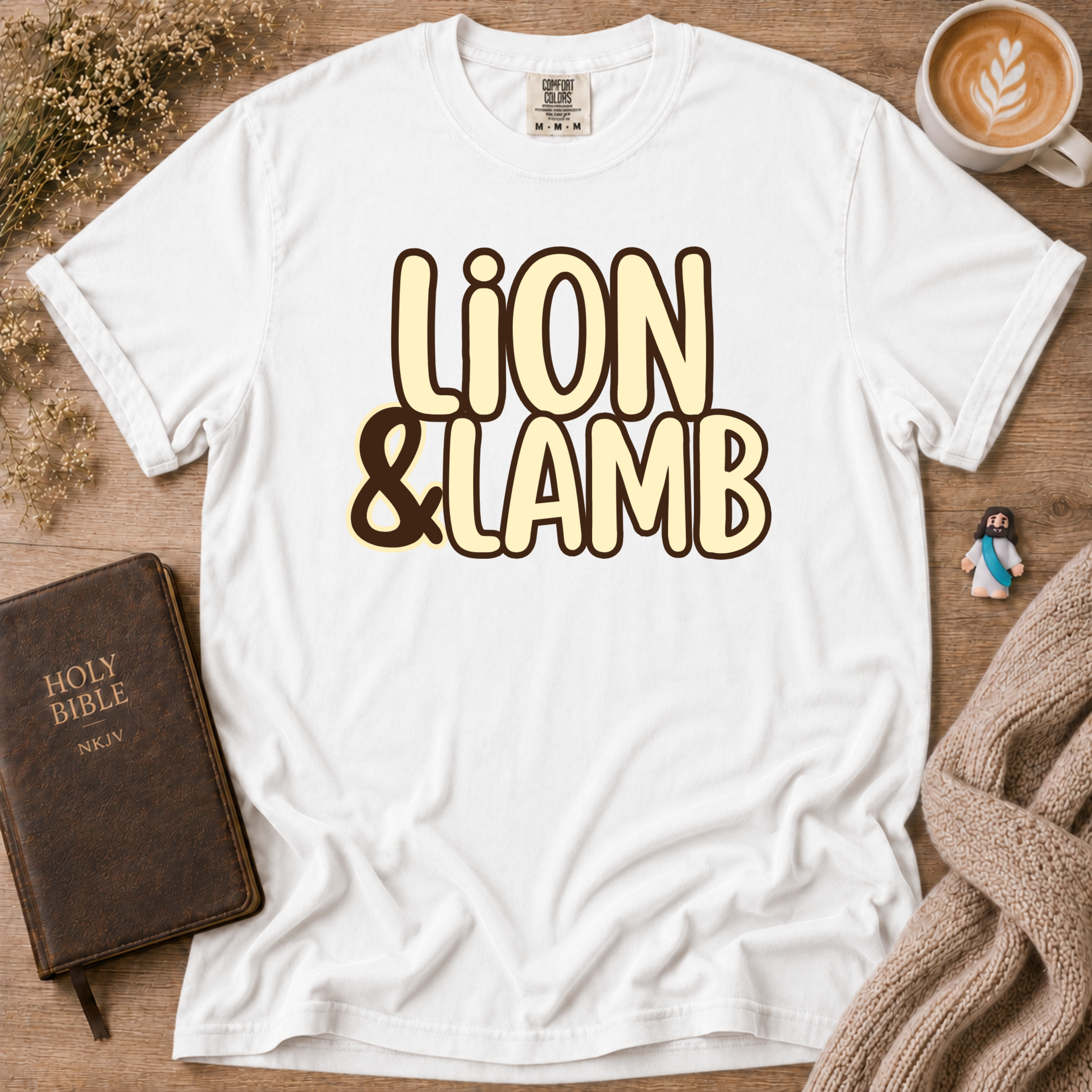 Lion&Lamb Name T-Shirt | Christian Faith Graphic Tee