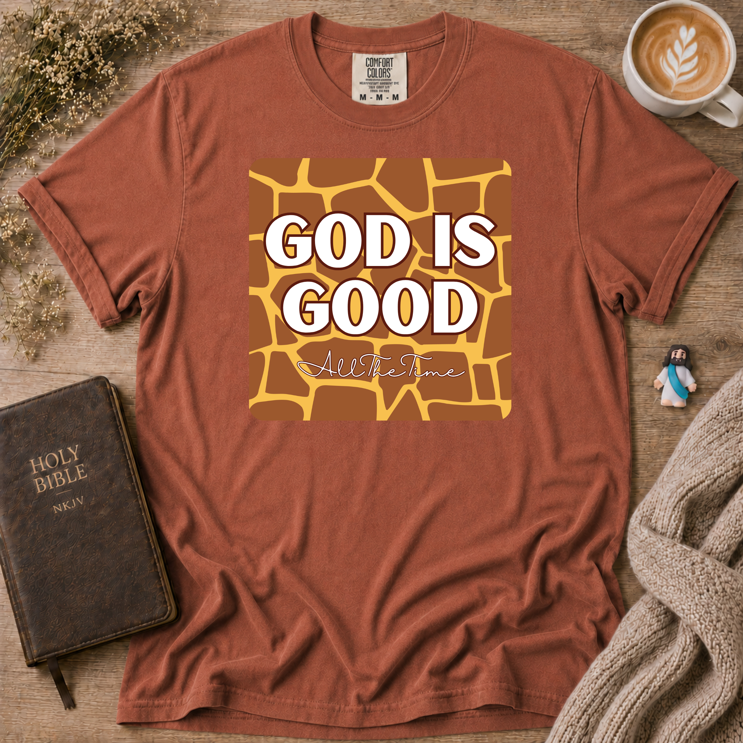 God Is Good Giraffe T-Shirt | Christian Faith Graphic Tee